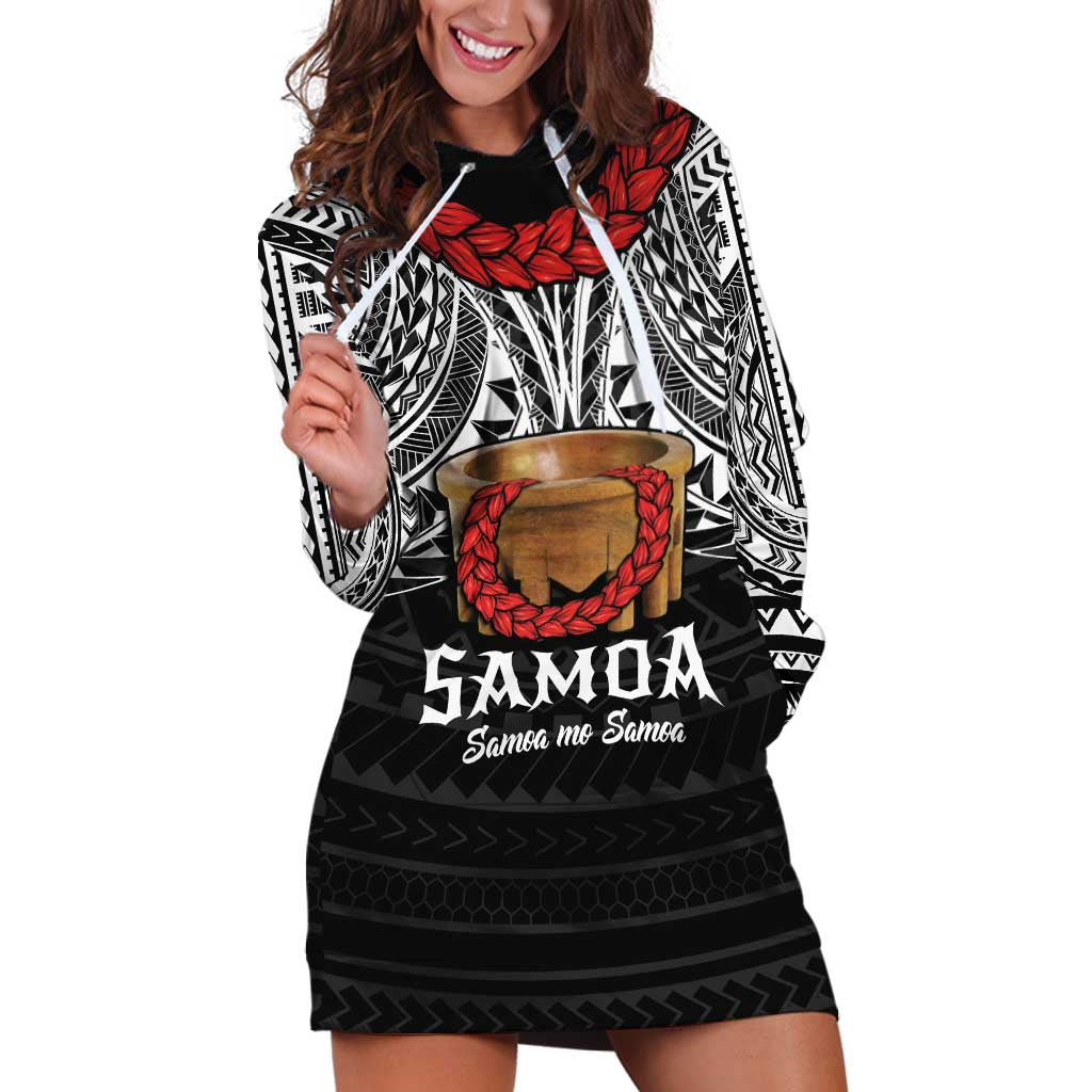 Samoan Tanoa Kava Bowl Ula Fala Hoodie Dress Polynesian Tribal Vibe