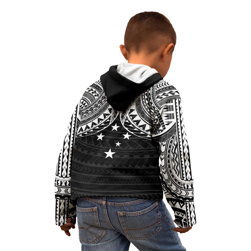 Samoan Tanoa Kava Bowl Ula Fala Kid Hoodie Polynesian Tribal Vibe