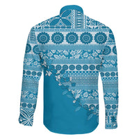 Fiji Marau na Kerisimasi Family Matching Puletasi and Hawaiian Shirt Aqua Tagimoucia Tapa Masi Tribal - Polynesian Pride