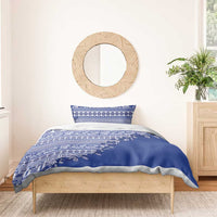 Fiji Marau na Kerisimasi Bedding Set Blue Tagimoucia Tapa Masi Tribal - Polynesian Pride