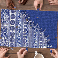 Fiji Marau na Kerisimasi Puzzle Blue Tagimoucia Tapa Masi Tribal LT9 - Polynesian Pride