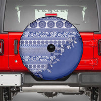 Fiji Marau na Kerisimasi Spare Tire Cover Blue Tagimoucia Tapa Masi Tribal - Polynesian Pride