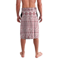 Fiji Marau na Kerisimasi Lavalava Dusty Rose Tagimoucia Tapa Masi Tribal - Polynesian Pride