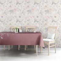 Fiji Marau na Kerisimasi Tablecloth Dusty Rose Tagimoucia Tapa Masi Tribal LT9 - Polynesian Pride