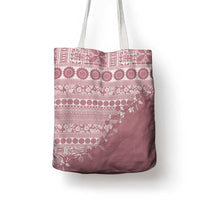 Fiji Marau na Kerisimasi Tote Bag Dusty Rose Tagimoucia Tapa Masi Tribal - Polynesian Pride