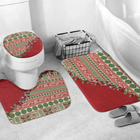 Fiji Marau na Kerisimasi Bathroom Set Red Tagimoucia Tapa Masi Tribal - Polynesian Pride