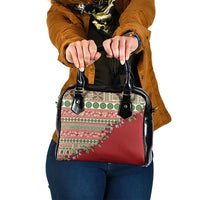 Fiji Marau na Kerisimasi Shoulder Handbag Red Tagimoucia Tapa Masi Tribal LT9 One Size Red - Polynesian Pride