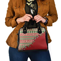 Fiji Marau na Kerisimasi Shoulder Handbag Red Tagimoucia Tapa Masi Tribal LT9 - Polynesian Pride