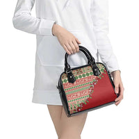 Fiji Marau na Kerisimasi Shoulder Handbag Red Tagimoucia Tapa Masi Tribal LT9 - Polynesian Pride