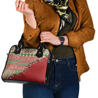 Fiji Marau na Kerisimasi Shoulder Handbag Red Tagimoucia Tapa Masi Tribal LT9 - Polynesian Pride