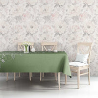 Fiji Marau na Kerisimasi Tablecloth Sage Green Tagimoucia Tapa Masi Tribal LT9 - Polynesian Pride