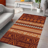 Fiji Marau na Kerisimasi Area Rug Gold Tapa Masi Inspired Christmas - Polynesian Pride