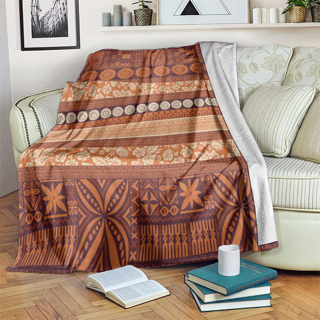 Fiji Marau na Kerisimasi Blanket Gold Tapa Masi Inspired Christmas - Polynesian Pride