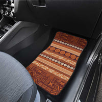 Fiji Marau na Kerisimasi Car Mats Gold Tapa Masi Inspired Christmas LT9 - Polynesian Pride