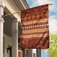 Fiji Marau na Kerisimasi Garden Flag Gold Tapa Masi Inspired Christmas - Polynesian Pride