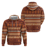 Fiji Marau na Kerisimasi Hoodie Gold Tapa Masi Inspired Christmas - Polynesian Pride