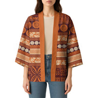 Fiji Marau na Kerisimasi Kimono Gold Tapa Masi Inspired Christmas - Polynesian Pride