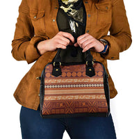 Fiji Marau na Kerisimasi Shoulder Handbag Gold Tapa Masi Inspired Christmas LT9 - Polynesian Pride