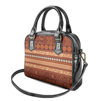 Fiji Marau na Kerisimasi Shoulder Handbag Gold Tapa Masi Inspired Christmas LT9 - Polynesian Pride