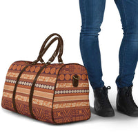Fiji Marau na Kerisimasi Travel Bag Gold Tapa Masi Inspired Christmas LT9 - Polynesian Pride
