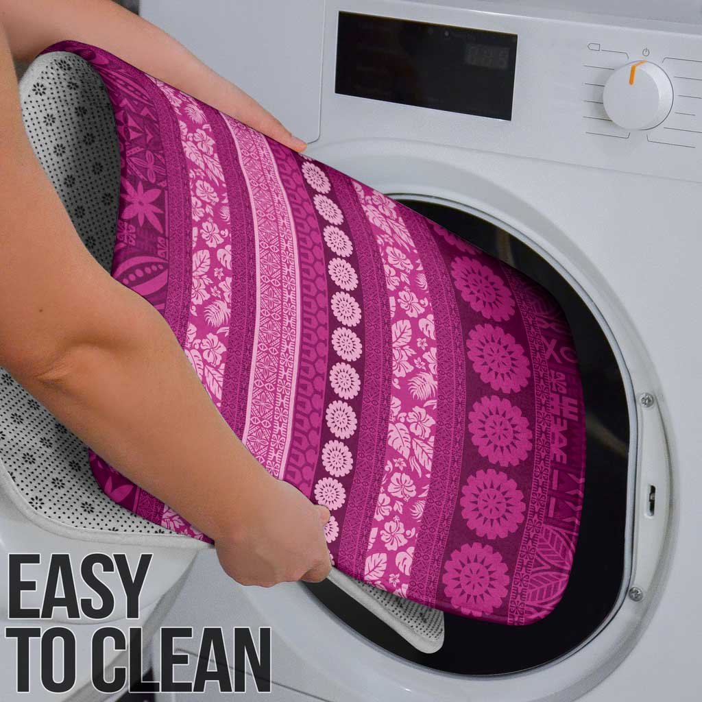 Fiji Marau na Kerisimasi Bathroom Set Pink Tapa Masi Inspired Christmas - Polynesian Pride