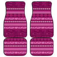 Fiji Marau na Kerisimasi Car Mats Pink Tapa Masi Inspired Christmas LT9 - Polynesian Pride