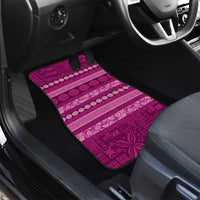 Fiji Marau na Kerisimasi Car Mats Pink Tapa Masi Inspired Christmas LT9 - Polynesian Pride