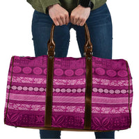 Fiji Marau na Kerisimasi Travel Bag Pink Tapa Masi Inspired Christmas LT9 Pink - Polynesian Pride