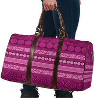 Fiji Marau na Kerisimasi Travel Bag Pink Tapa Masi Inspired Christmas LT9 - Polynesian Pride