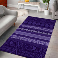 Fiji Marau na Kerisimasi Area Rug Purple Tapa Masi Inspired Christmas - Polynesian Pride