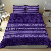 Fiji Marau na Kerisimasi Bedding Set Purple Tapa Masi Inspired Christmas - Polynesian Pride