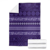 Fiji Marau na Kerisimasi Blanket Purple Tapa Masi Inspired Christmas - Polynesian Pride