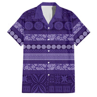Fiji Marau na Kerisimasi Family Matching Puletasi and Hawaiian Shirt Purple Tapa Masi Inspired Christmas - Polynesian Pride