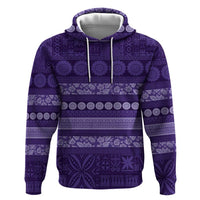 Fiji Marau na Kerisimasi Hoodie Purple Tapa Masi Inspired Christmas - Polynesian Pride