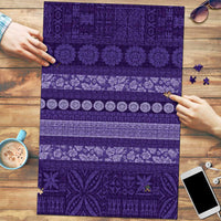 Fiji Marau na Kerisimasi Puzzle Purple Tapa Masi Inspired Christmas LT9 Purple - Polynesian Pride
