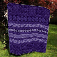 Fiji Marau na Kerisimasi Quilt Purple Tapa Masi Inspired Christmas - Polynesian Pride
