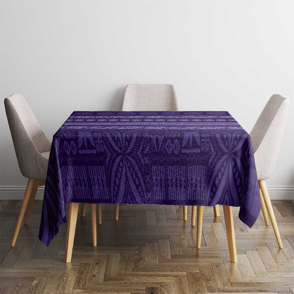 Fiji Marau na Kerisimasi Tablecloth Purple Tapa Masi Inspired Christmas LT9 - Polynesian Pride