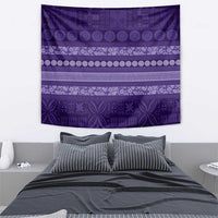 Fiji Marau na Kerisimasi Tapestry Purple Tapa Masi Inspired Christmas - Polynesian Pride
