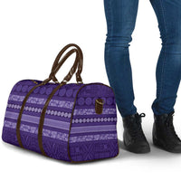 Fiji Marau na Kerisimasi Travel Bag Purple Tapa Masi Inspired Christmas LT9 - Polynesian Pride