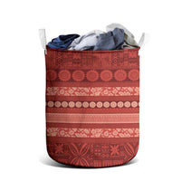 Fiji Marau na Kerisimasi Laundry Basket Red Tapa Masi Inspired Christmas LT9 - Polynesian Pride