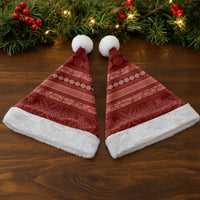 Fiji Marau na Kerisimasi Christmas Santa Hat Red Tapa Masi Inspired Christmas LT9 - Polynesian Pride