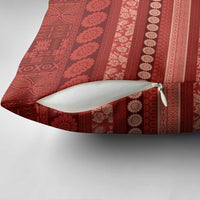 Fiji Marau na Kerisimasi Pillow Cover Red Tapa Masi Inspired Christmas - Polynesian Pride