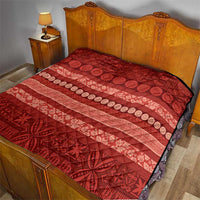 Fiji Marau na Kerisimasi Quilt Red Tapa Masi Inspired Christmas - Polynesian Pride