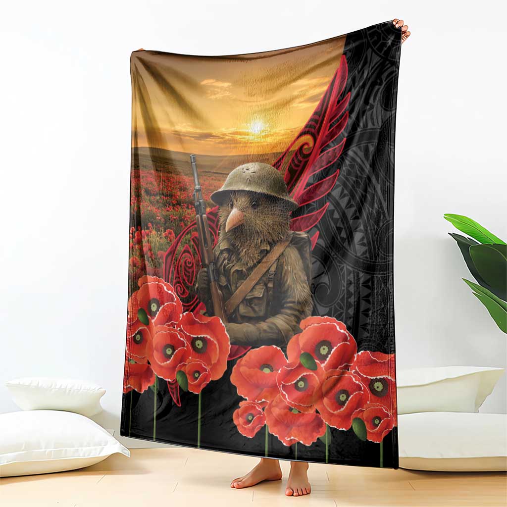 Maori Kiwi Soldier Fern Tattoo ANZAC Day Blanket Lest We Forget LT9 - Polynesian Pride