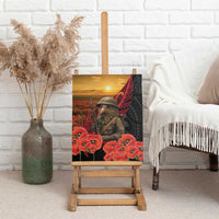 Maori Kiwi Soldier Fern Tattoo ANZAC Day Canvas Wall Art Lest We Forget LT9 - Polynesian Pride