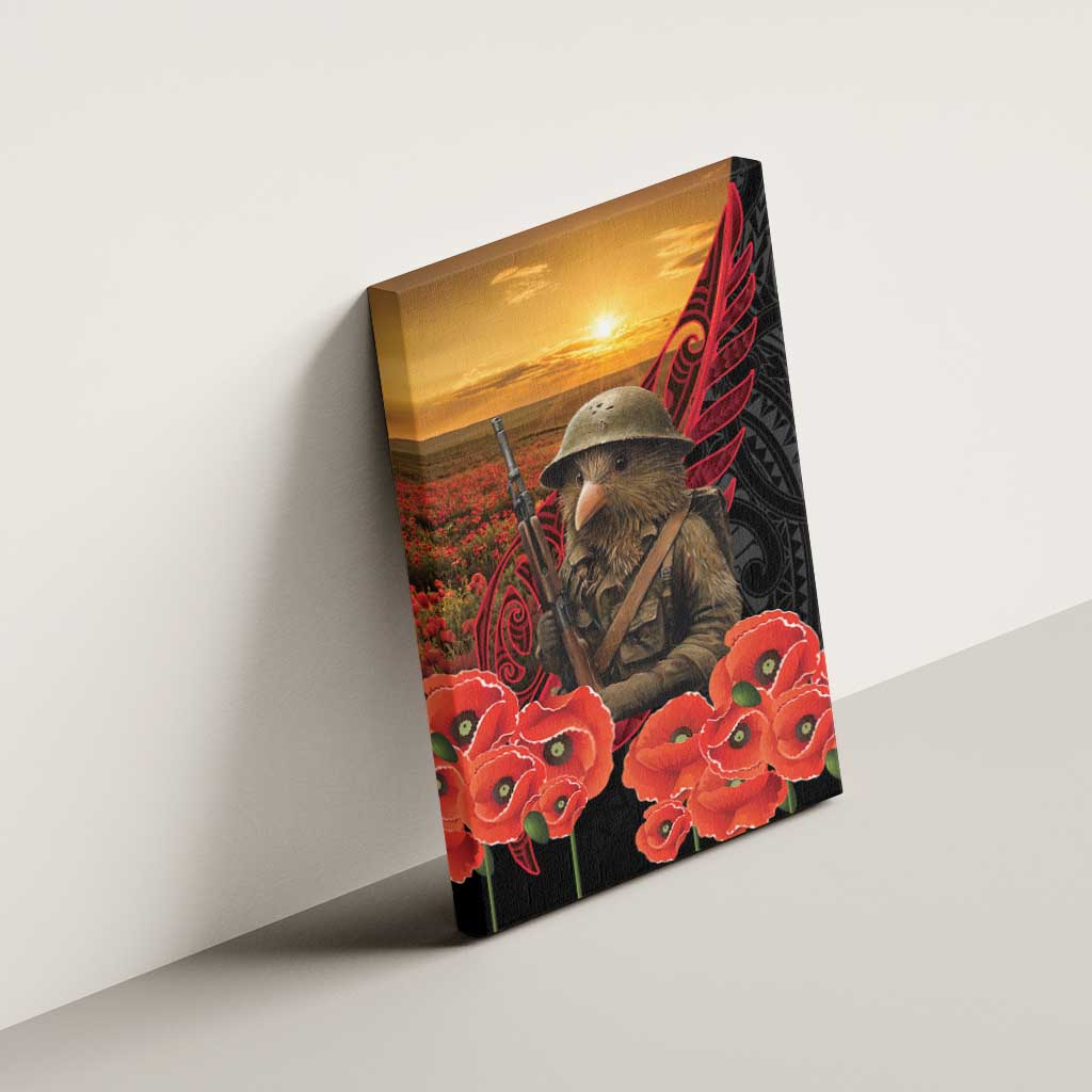 Maori Kiwi Soldier Fern Tattoo ANZAC Day Canvas Wall Art Lest We Forget LT9 - Polynesian Pride