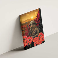 Maori Kiwi Soldier Fern Tattoo ANZAC Day Canvas Wall Art Lest We Forget LT9 - Polynesian Pride