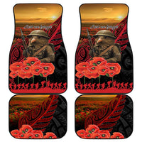 Maori Kiwi Soldier Fern Tattoo ANZAC Day Car Mats Lest We Forget LT9 - Polynesian Pride