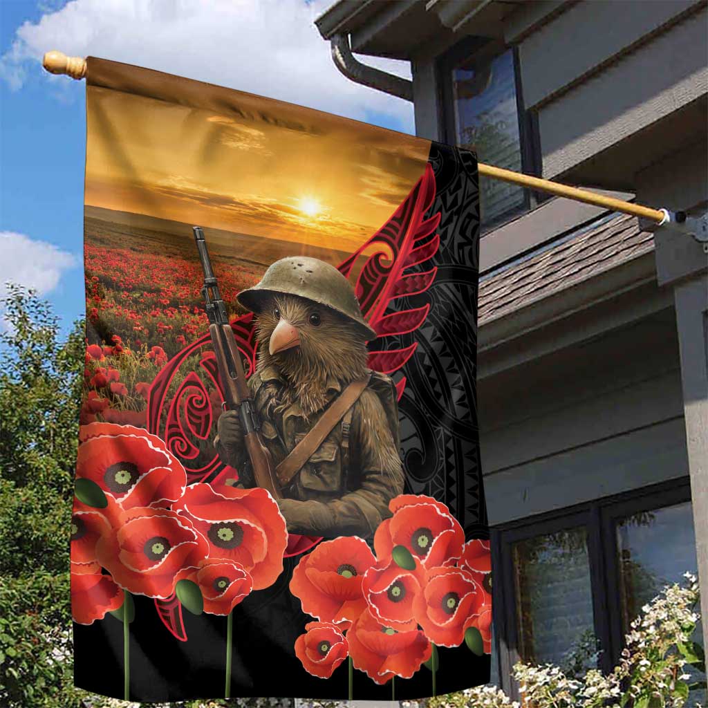 Maori Kiwi Soldier Fern Tattoo ANZAC Day Garden Flag Lest We Forget LT9 - Polynesian Pride