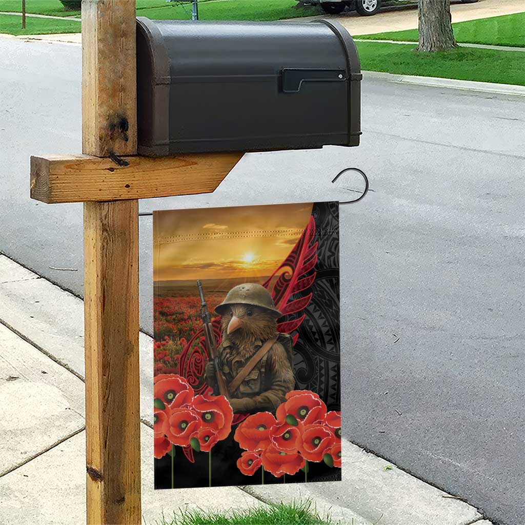 Maori Kiwi Soldier Fern Tattoo ANZAC Day Garden Flag Lest We Forget LT9 - Polynesian Pride